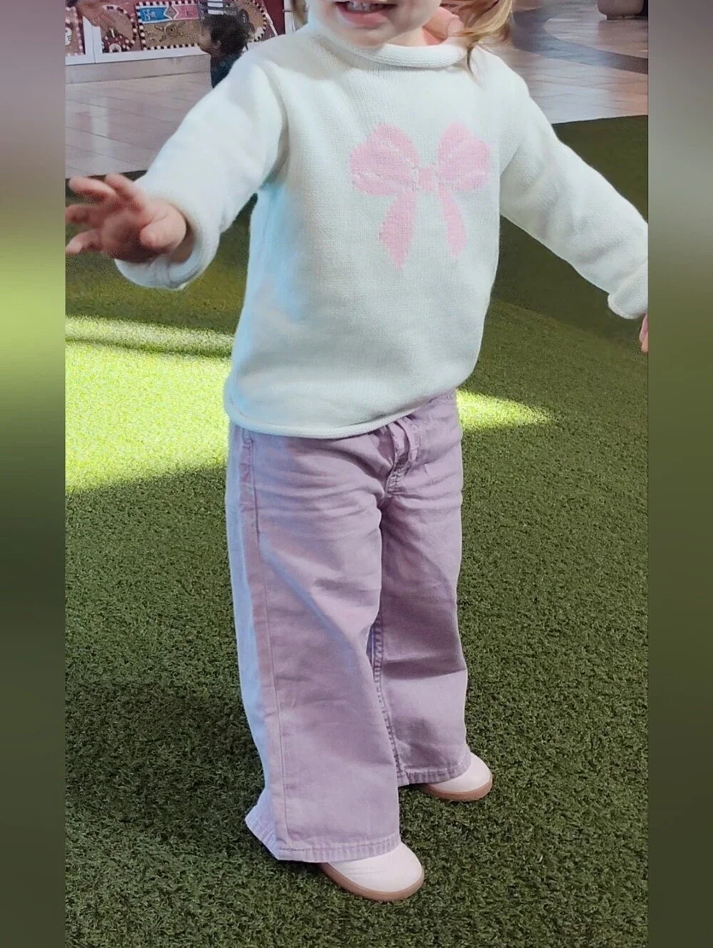 Gap 2 Baggy Lilac Kids' Baggy Pants - Comfortable Pull-On Bottoms